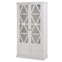 Farmhouse Panelled Tall Display Cabinet - Prestige French Furniture