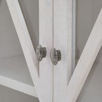 Farmhouse Panelled Tall Display Cabinet - Prestige French Furniture