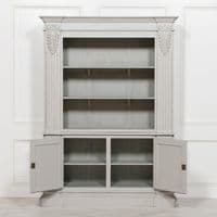 Grey French Style Open Bookcase - Prestige French Furniture