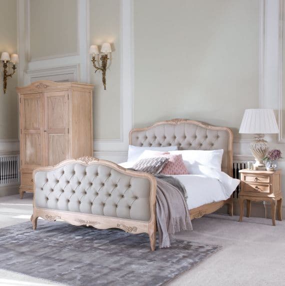 Limoges French Style Upholstered Bed - Prestige French Furniture