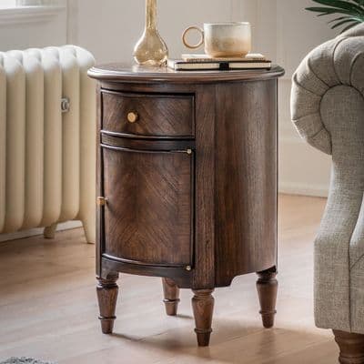 Marseille Contemporary Drum Side Table