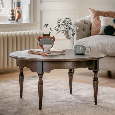 Marseille Contemporary Oval Coffee Table