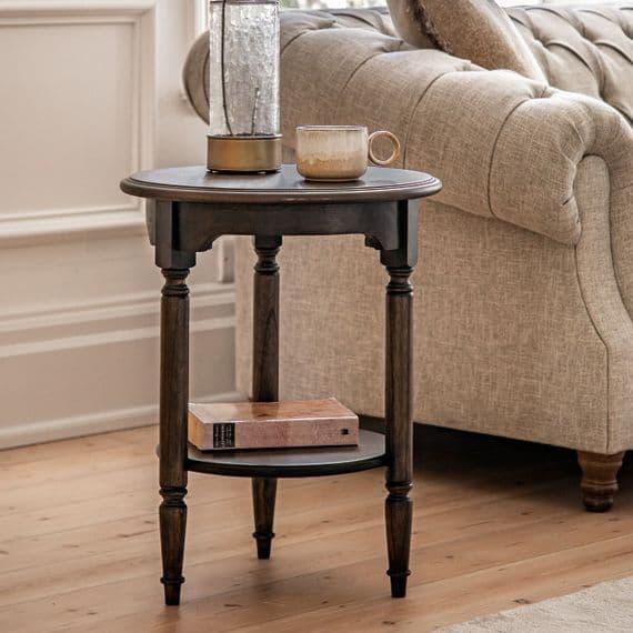 Marseille Contemporary Round Side Table - Prestige French Furniture