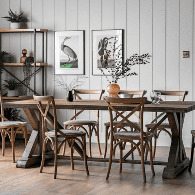 Natural Farmhouse French Style Dining Table