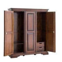 Normandie French Sleigh Triple Wardrobe - Prestige French Furniture