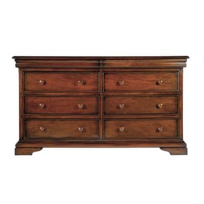 Normandie Sleigh French 8 Drawer Wide Chest