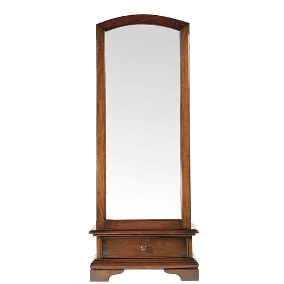 Normandie Sleigh French Cheval Mirror - Prestige French Furniture