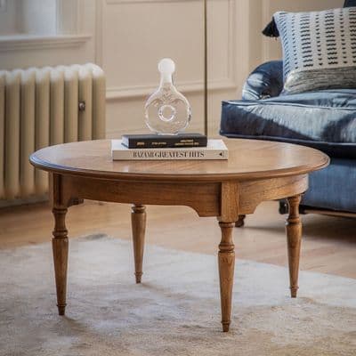 Normandy Natural French Round Coffee Table