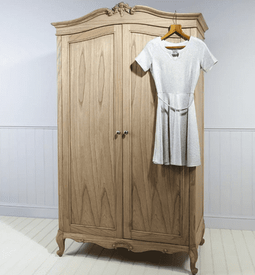 Provence French Weathered 2 Door Wardrobe