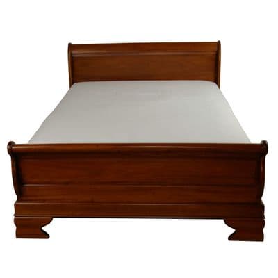 Reproduction Sleigh French Mahogany Bed