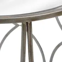 Set of Two Silver Mirrored Side Tables - Prestige French Furniture