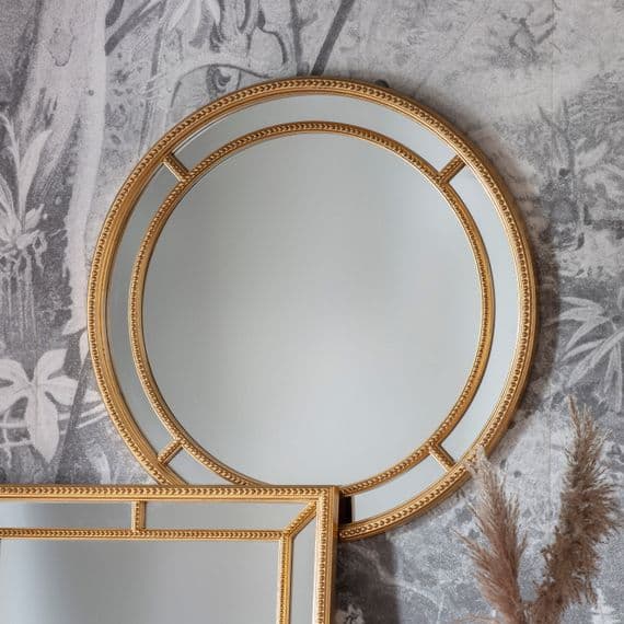 Sinatra Round Gold Mirror - Prestige French Furniture