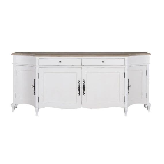 Sofia French Curved Sideboard with 4 Doors - Prestige French Furniture