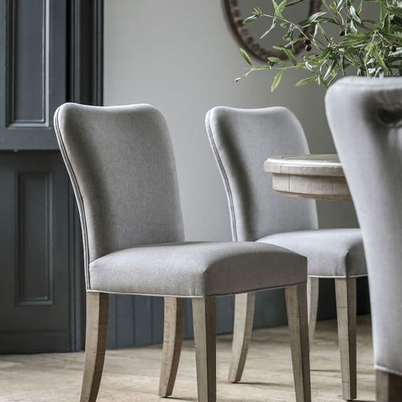 Toulouse Contemporary Upholstered Dining Chair (Pair) - Prestige French Furniture