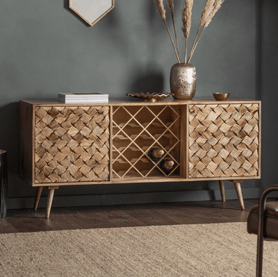 Tuscany Large Sideboard Burnt Wax