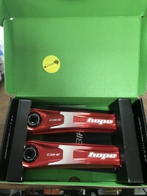 Hope - E-Bike Cranks - 155mm isis spline- fits Bosch - RED