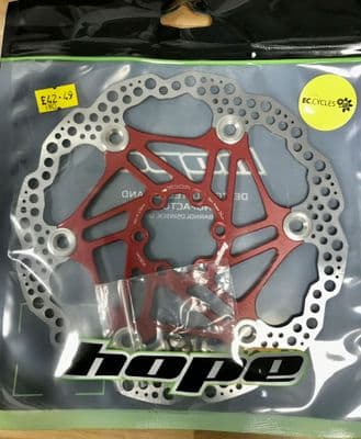 Hope Floating Disc Brake Rotor - 180mm - Red