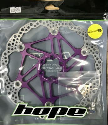 Hope Floating Disc Brake Rotor - 203mm - PURPLE