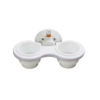 2-Cup Holder Vertical  White