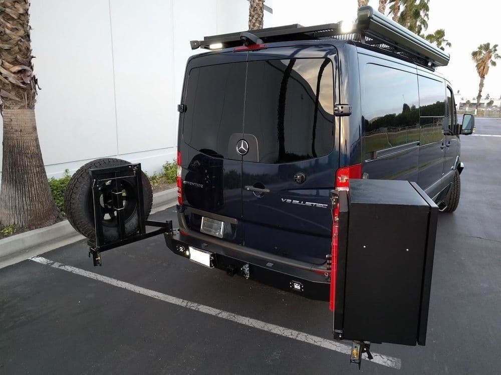 Aluminess 2007-2018 Sprinter Slimline Rear Bumper With Hitch And Swing ...