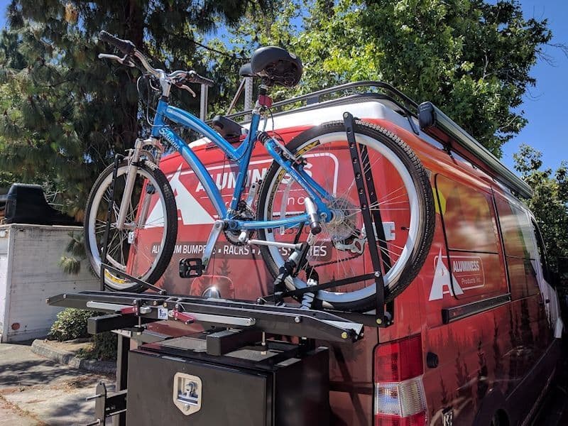 Aluminess Bike Rack Swing Arm For Sprinter Slimline