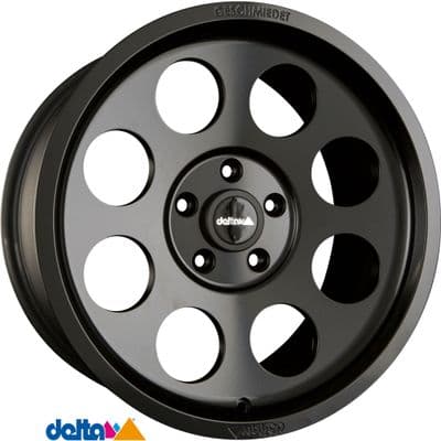 Delta4X4  Legacy Forged 18X9 Black Anodized&Clearcoated to fit Fiat Ducato