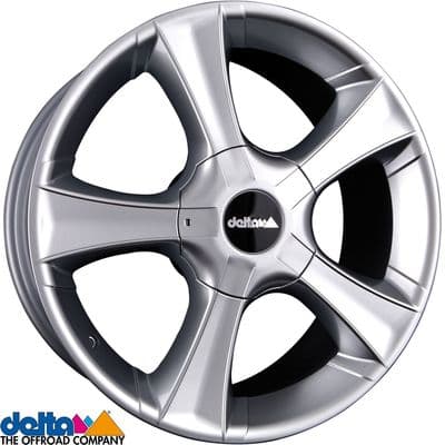 Delta4X4  Sins 18X8 5X120 +45 Cb65,1 Silver to fit VW T5 T6  and  Crafter 2019+
