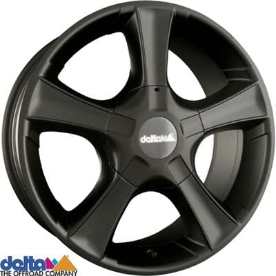 Delta4X4  Sins 18X8 5x130 +45 Centre bore 78.1mm Black/Black Matt to fit Fiat Ducato
