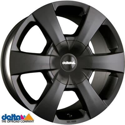 Delta4X4  Wp 16X7,5 5x130 +45 Centre bore 78.1mm Black Matt to fit Fiat Ducato