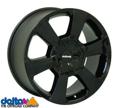 Delta4X4  Wp 16X7,5 5x130 +45 Centre bore 78.1mm Gloss Black to fit Fiat Ducato
