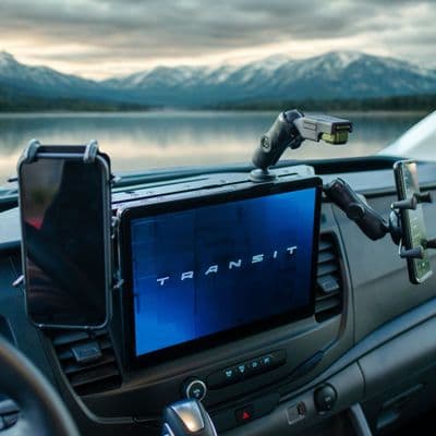 Ford Transit Dash Mount – Navidok No-Drill Dash Mount for 12