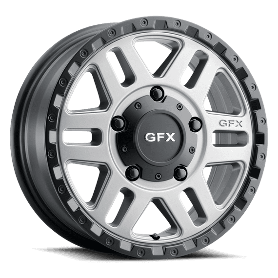 DD-100114 MV2 17x8 5-130 et60 CB84.1 Matte Grey w/ Matte Black Lip