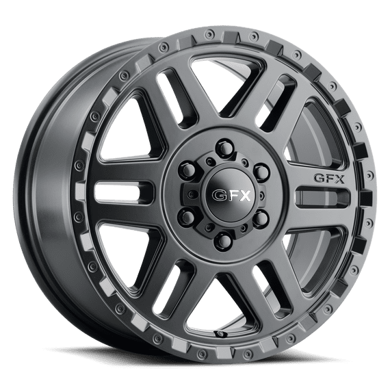 DD-100112 MV2 16x6.5 6-130 et45 CB84.1 Matte Grey w/ Matte Black Lip