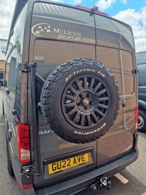 Gecko Van Tokay MAN TGE 2018 onwards spare wheel carrier