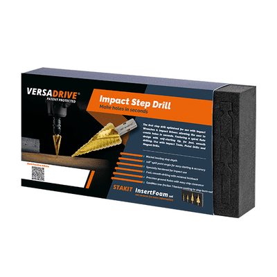 HMT VersaDrive Step Drill Bit Set: 1/2, 7/8, 1-3/8