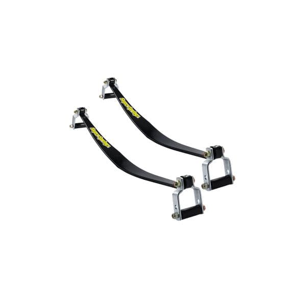 <p>SuperSprings® are a unique and patented self-adjusting suspension stabilizing system for vehicles with rear leaf springs, designed to level loads and reduce body roll. SuperSprings® provide users extra load support and reduce body roll without compromising ride quality. They are manufactured using a variety of different sized springs to support multiple applications. All SuperSprings® are manufactured in the U.S.A. from SAE5160H high grade, shot peened steel.</p><p></p><div class=