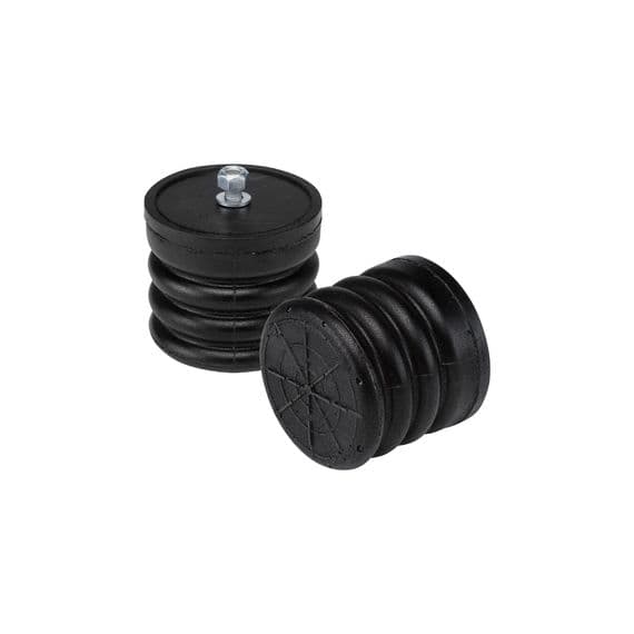 SumoSprings® are a patented suspension product designed to enhance load carrying ability, stabilize sway, and improve overall driver control and ride comfort. They are maintenance free, do not leak air, and do not require airlines or compressors. SumoSprings® are manufactured in a variety of heights, diameters and densities to support multiple front and rear applications. They are manufactured from proprietary closed micro-cellular urethane providing a smooth and progressive spring rate with superior damping properties.