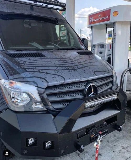 Mercedes Sprinter (2014-2018) Front Bumper with light bar
