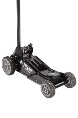 Pro-Eagle 3 Ton Aluminum Floor Jack Big Wheel (Black)