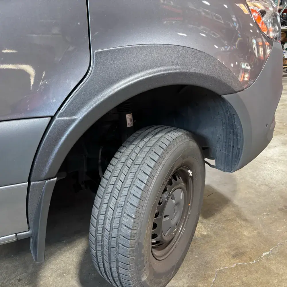 Rally Raider Front Flares for Sprinter Vans Designed for Oversized Bumpers