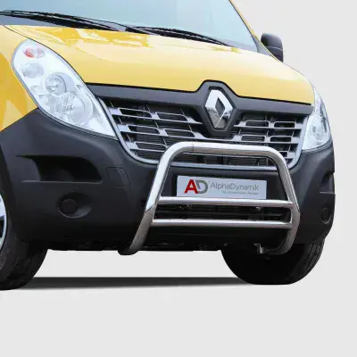 stainless steel front bar, high gloss - Master/NV400 2019-, Movano 2019-2022
