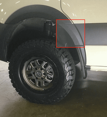 Terrawagen 907 Sprinter front fender belt line trim
