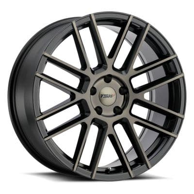 TSW MOSPORT MATTE BLACK W/MACHINE FACE & DARK TINT