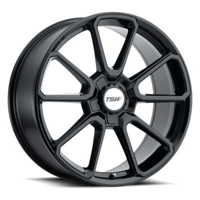 TSW SONOMA GLOSS BLACK  (BLACK HEX NUT)