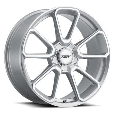 TSW SONOMA SILVER W/MIRROR CUT FACE (SILVER HEX NUT)