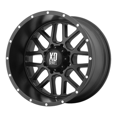 XD SERIES BY KMC WHEELS GRENADE SATIN BLACK