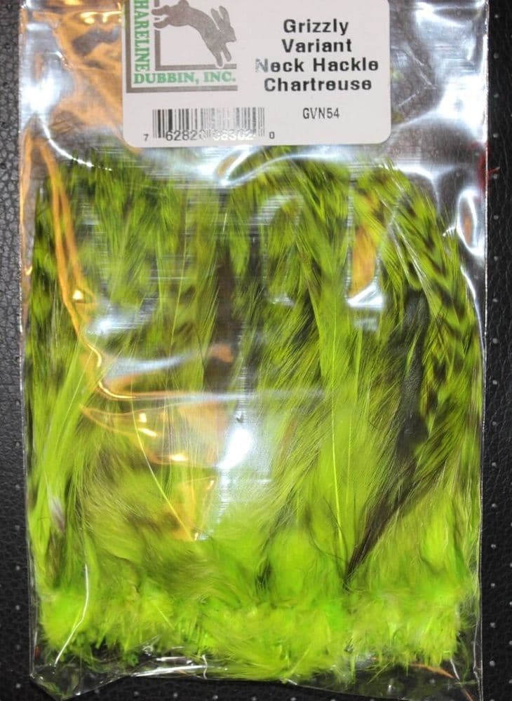 Fly Tying Hareline Grizzly Variant Neck Hackle Feathers 34" Lures Bass