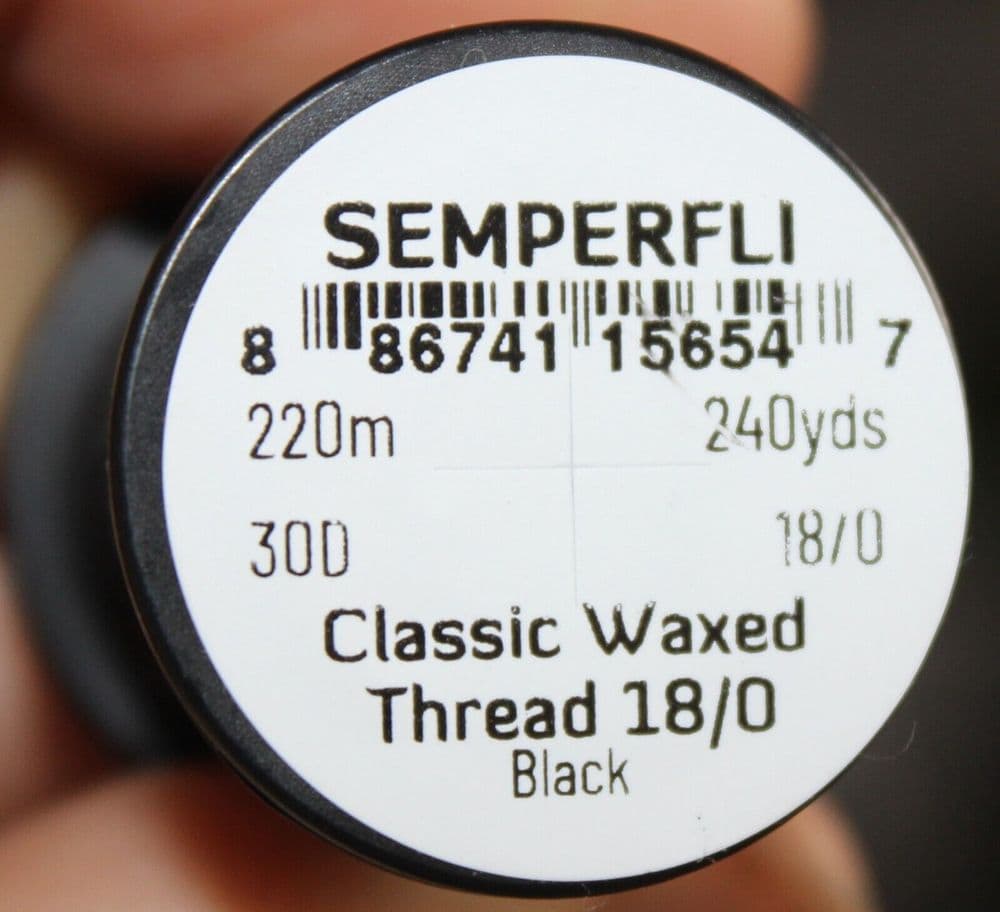 Fly Tying Semperfli Waxed Tying Thread 30D 18/0 very fine 240yds