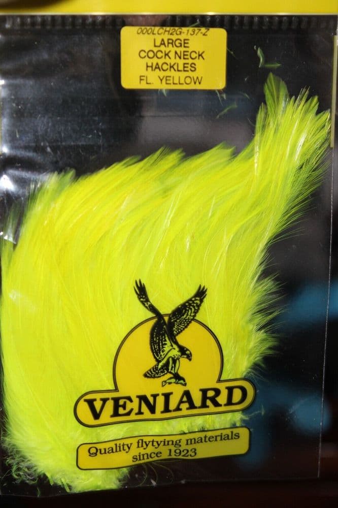 Veniard Large Cock Neck Hackles Full Range Fly Tying Materials Game Fishing
