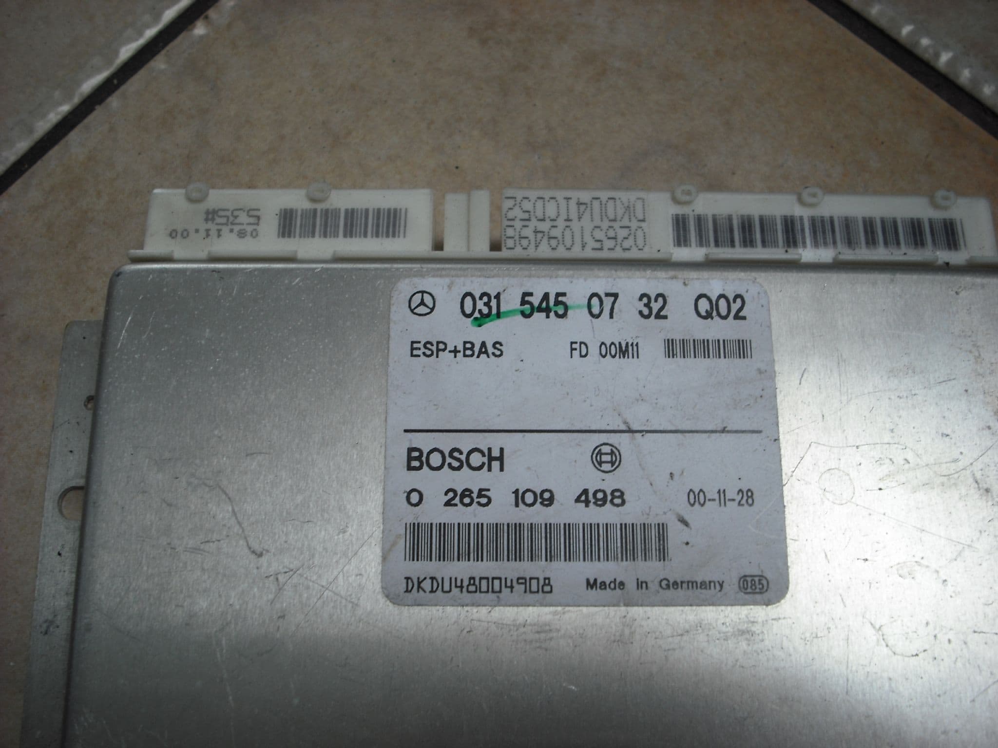 0315450732 MERCEDES W208 CLK ESP BAS BRAKE CONTROL UNIT MODULE ECU ...